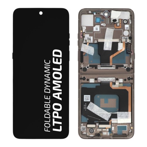 Ecran avec châssis Motorola Razr 70 Ultra - Officiel - Cocoa photo 1