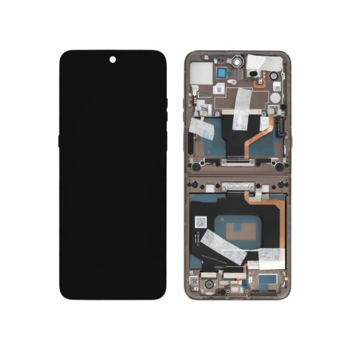 Ecran avec châssis Motorola Razr 70 Ultra - Officiel - Cocoa photo 2