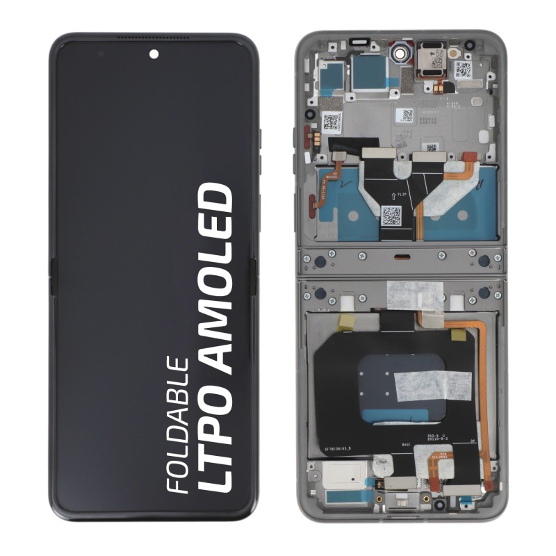 Ecran avec châssis Officielle Motorola Razr 70 - Hématite photo 1