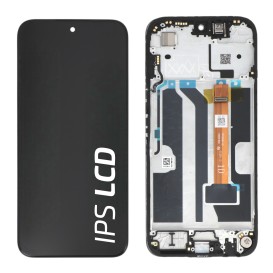 Ecran avec châssis Oppo A6c, A6t, A6x 5G Officiel - Noir photo 1