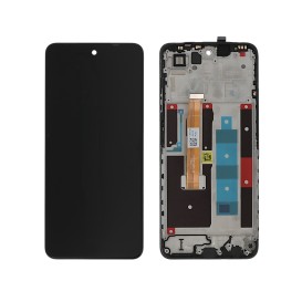 Ecran avec châssis Realme 14X 5G et C75 5G et P3 Lite 5G - Officiel reconditionné - Noir photo 1