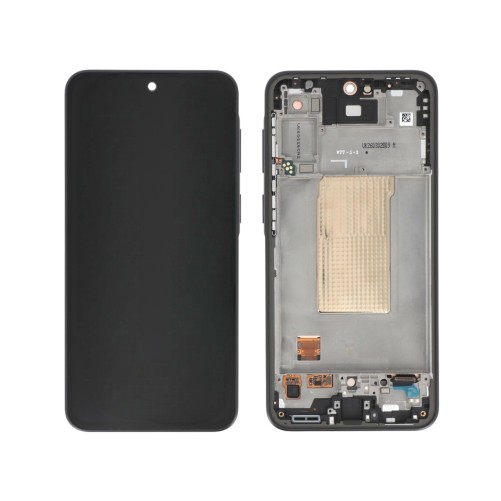 Ecran avec châssis Samsung Galaxy A37 5G - Officiel reconditionné - Noir photo 2