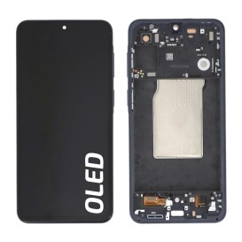 Ecran avec châssis Samsung Galaxy A57 5G - OLED - Bleu photo 1