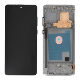 Ecran avec châssis Samsung Galaxy Note 10 Lite - OLED - Argent photo 1
