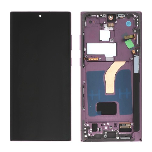 Ecran Samsung Galaxy S22 Ultra - Soft OLED - Bordeaux photo 2