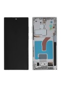 Ecran avec châssis Samsung Galaxy S22 Ultra - Soft OLED - Blanc photo 2