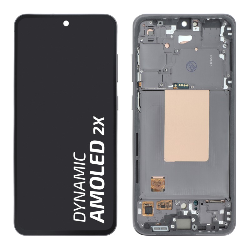 Ecran avec châssis Samsung Galaxy S24 FE - Officiel reconditionné - Noir photo 1