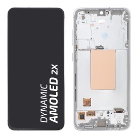 Ecran avec châssis Samsung Galaxy S24 FE - Officiel reconditionné - Argent photo 1