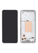 Ecran avec châssis Samsung Galaxy S24 FE - Officiel reconditionné - Argent photo 2