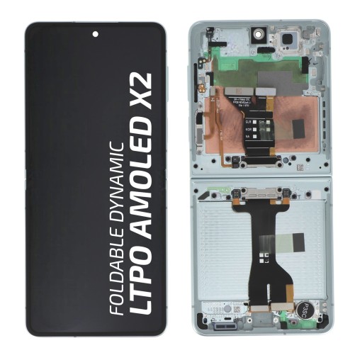 Ecran avec châssis Samsung Galaxy Z Flip7 - Officiel - Vert d\'eau photo 1