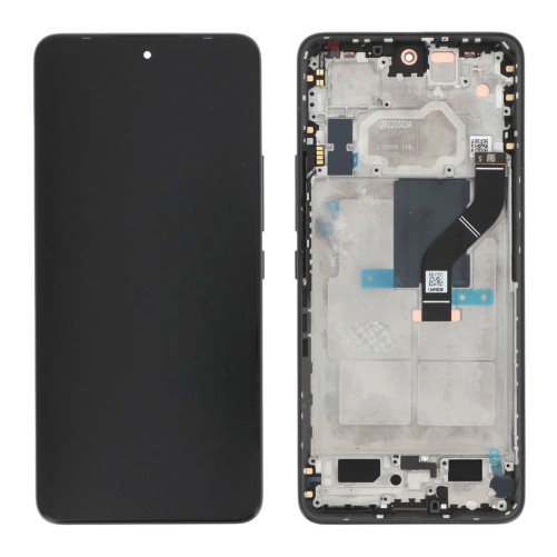 Ecran avec châssis Xiaomi 12 Lite - Officiel reconditionné - Noir photo 2