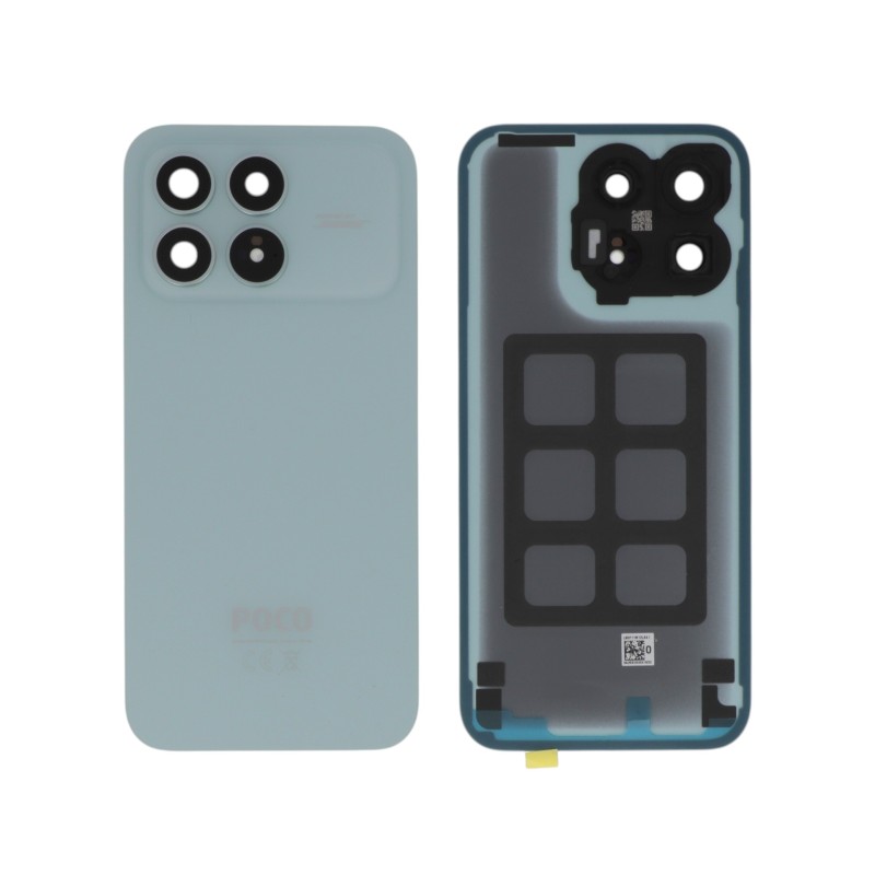 Vitre arrière Officielle Xiaomi Poco F8 Pro - Bleu photo 1
