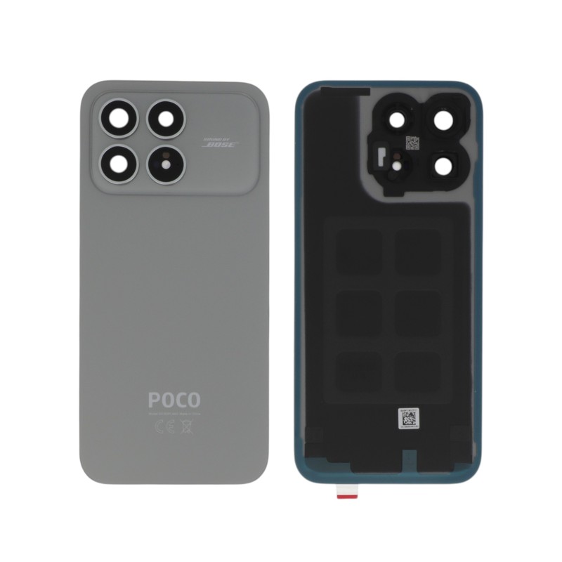 Vitre arrière Officielle Xiaomi Poco F8 Pro - Argent photo 1