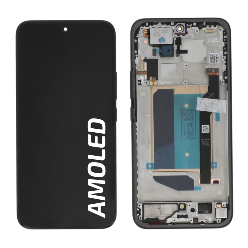 Ecran avec châssis Officiel Xiaomi Redmi Note 15 Pro+ 5G - Noir photo 1