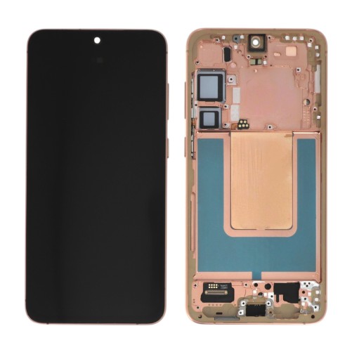 Ecran avec châssis (Soft OLED) Or rose - Galaxy S24+