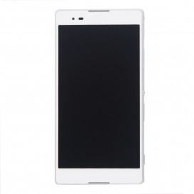 Kit de réparation Ecran Complet Blanc (LCD + Tactile + Châssis) - Xperia T2 Ultra