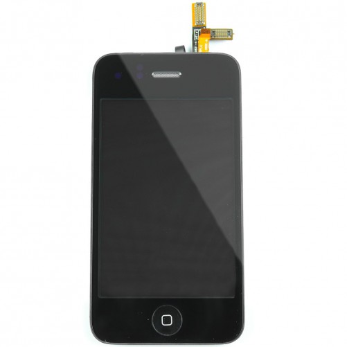 Bloc Vitre tactile noir + LCD - écran iPhone 3G