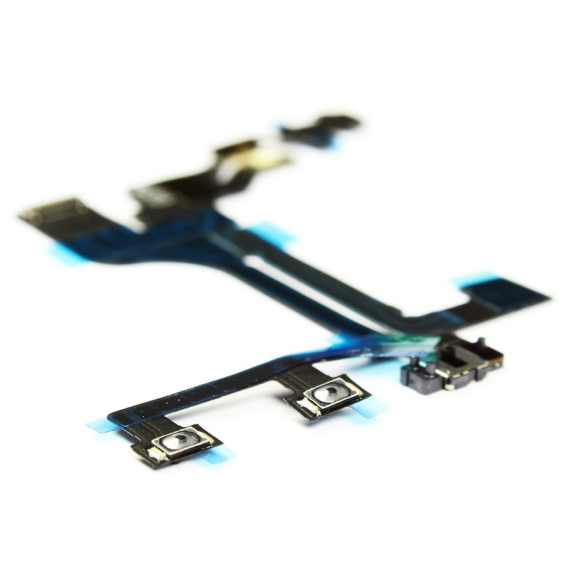Nappe Connectique Jack Pour IPhone 4 - Vibreur Et Volume - Noir - Neuf Compatible A1349/A1332