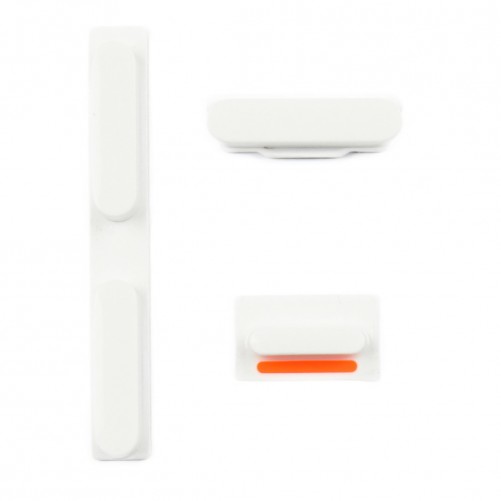 Kit Boutons Blanc: Power, Silencieux, Volume - iPhone 5C