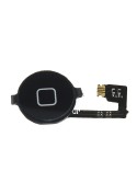 Bouton home noir + nappe - iPhone 4