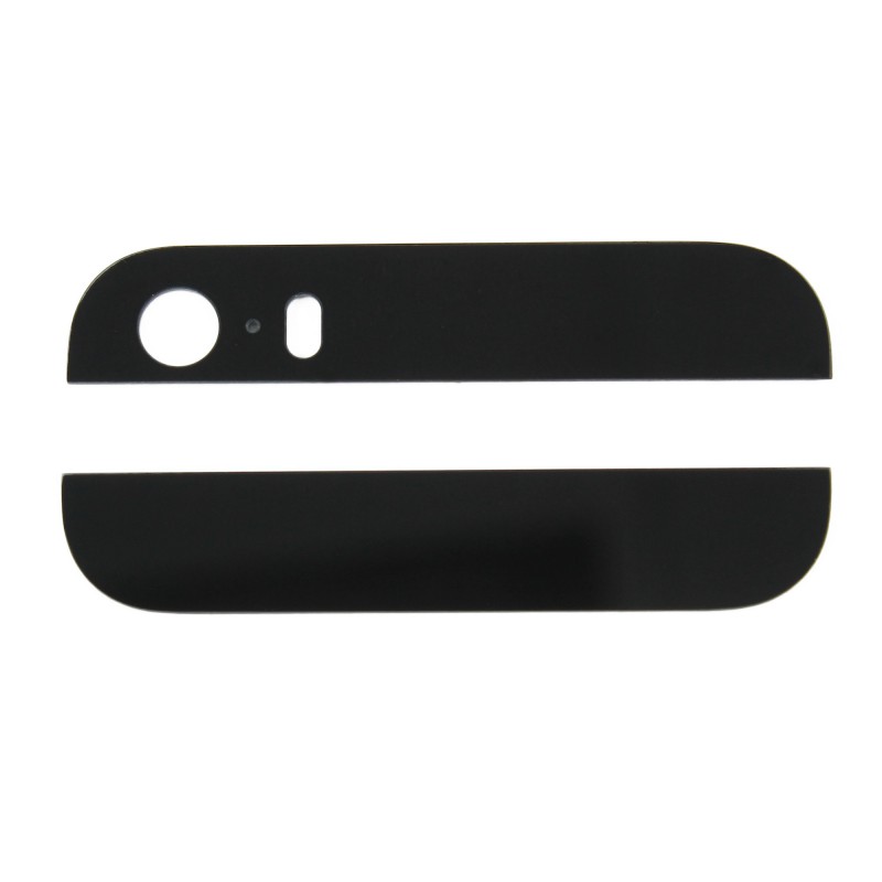 Cache plastique arrière supérieur & inférieur NOIR - iPhone 5S