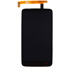 Ecran complet (LCD + Tactile + Châssis) NOIR - HTC One X+