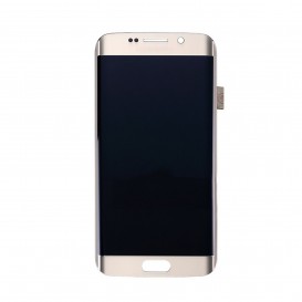 Ecran complet Or (LCD + Tactile + Châssis) + connecteur de charge - Galaxy S6 Edge Plus