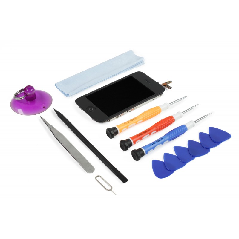 Kit Réparation Ecran complet Noir (Tactile + LCD) - iPhone 3G