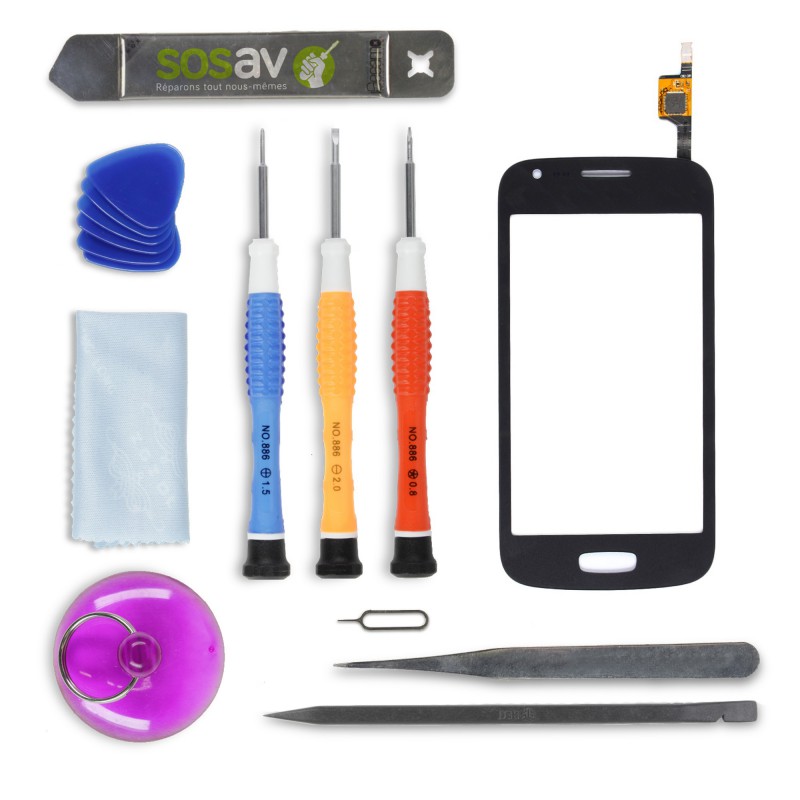 Kit de réparation Vitre Tactile Noire - Galaxy Ace 3