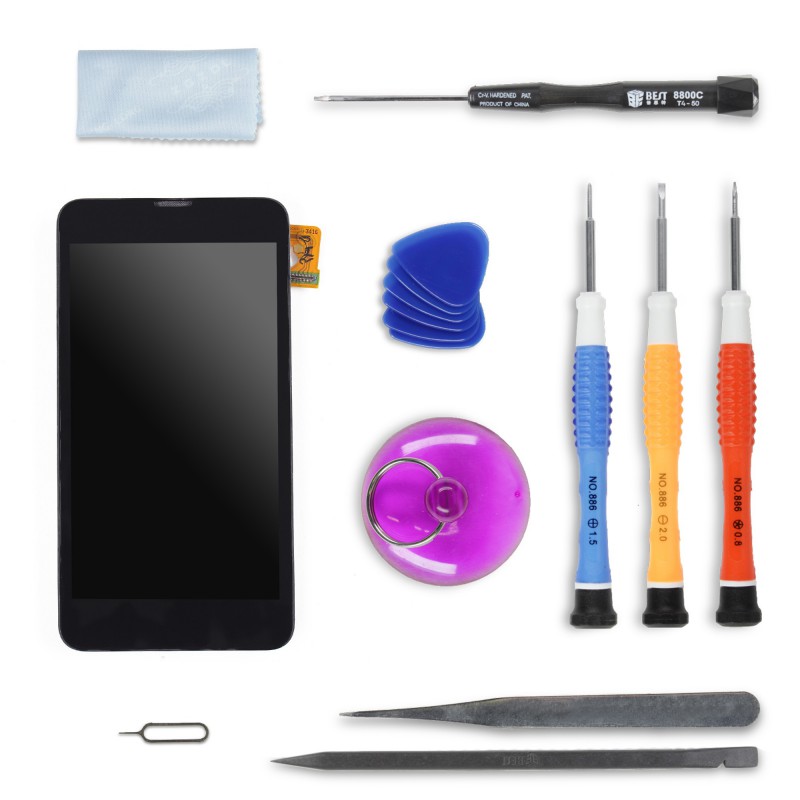 Kit de réparation Ecran Complet (LCD + Tactile + Châssis) - Lumia 630/635