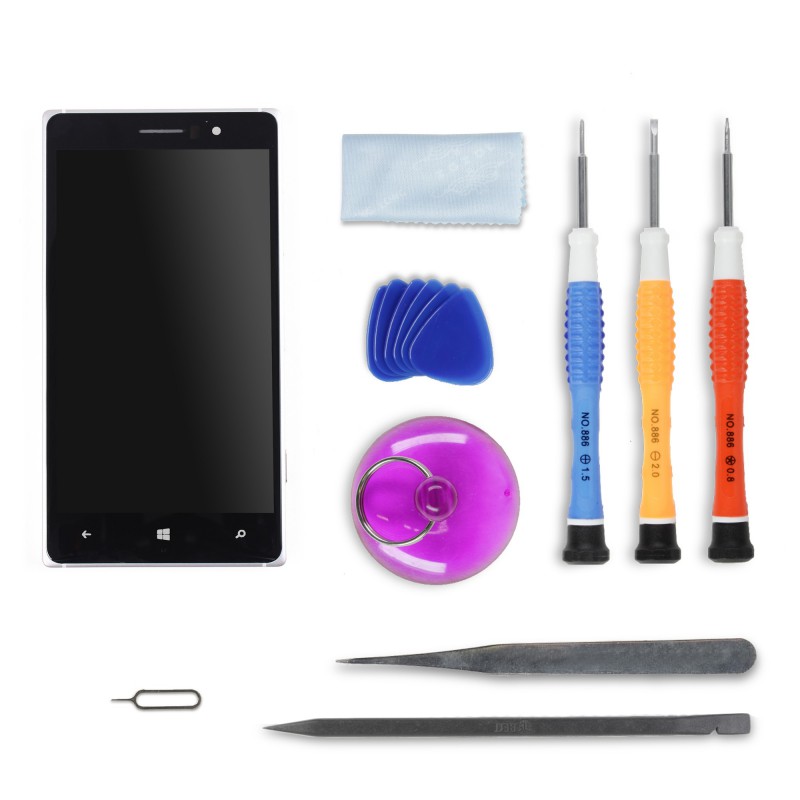 Kit de réparation Ecran Complet (LCD + Tactile + Châssis) - Lumia 830