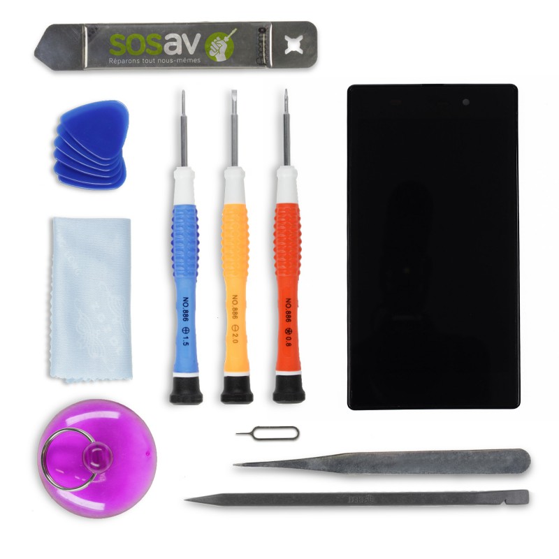 Kit de réparation Ecran Complet  (LCD + Tactile + Châssis) - Xperia Z1