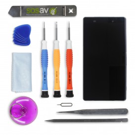 Kit de réparation Ecran Complet Noir (LCD + Tactile + Châssis) - Xperia Z2