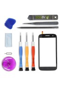 Kit de réparation VItre Tactile Noire - Wiko Cink Five