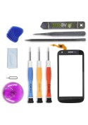 Kit de réparation Vitre Tactile Noire - Wiko Cink Peax