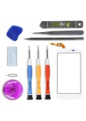 Kit de réparation Vitre Tactile Blanche - Wiko Cink Peax