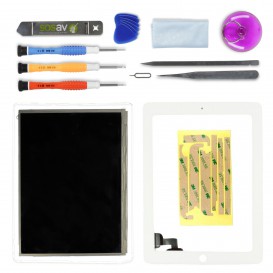 Kit réparation vitre tactile (BLANC) + LCD  - iPad 2