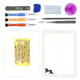 Kit réparation vitre tactile (BLANC) - iPad 2