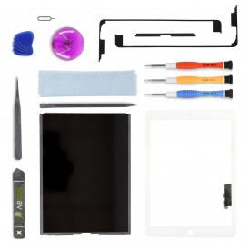 Kit réparation Ecran complet Blanc (Tactile + LCD) - iPad Air