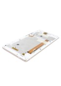 Ecran complet assemblé (LCD + Tactile + Châssis) Or et Blanc (Officiel) - Wiko Fever 4G