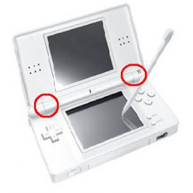 Caches charnière + tampons - Nintendo DS