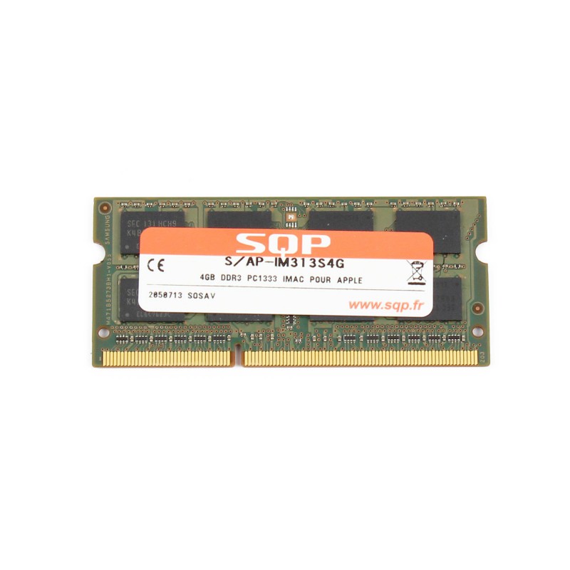 RAM SQP SoDimm 4Go DDR3 1333 MHz PC3-10600