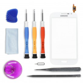 Kit de réparation Vitre tactile Blanche - Samsung Galaxy Grand Plus