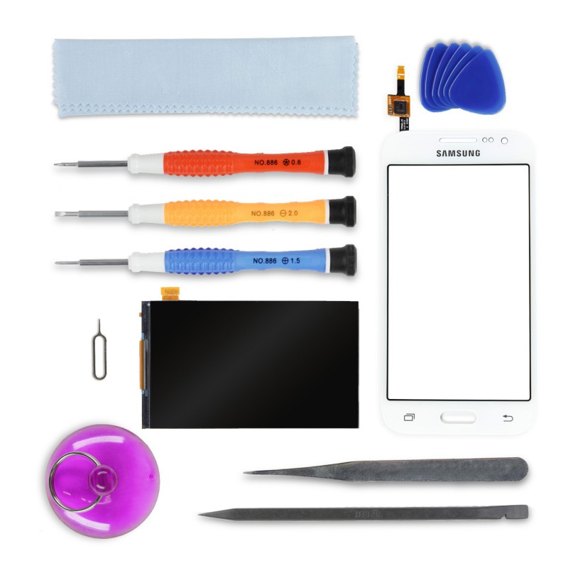 Kit de réparation Ecran Complet Blanc - Galaxy Core Prime Value Edition