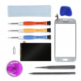 Kit de réparation Ecran Complet Argent - Galaxy Core Prime Value Edition