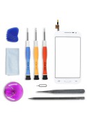 Kit de réparation Vitre tactile Blanche- Galaxy Core Prime