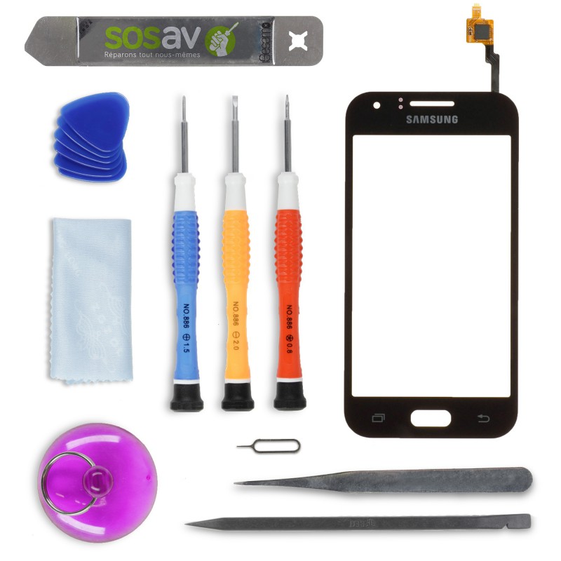 Kit de réparation Vitre tactile Noire - Samsung Galaxy J1