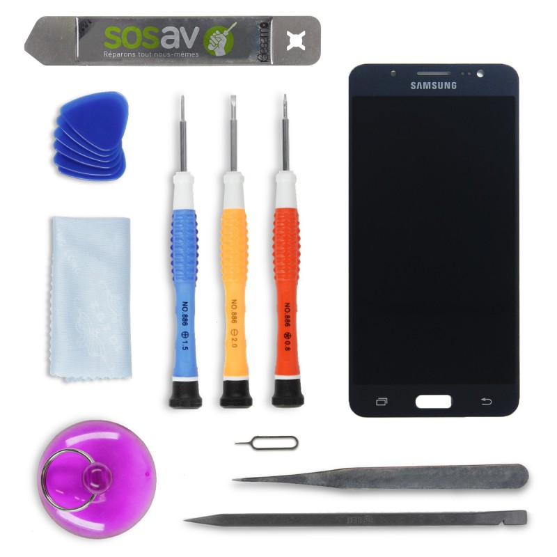 Kit de réparation Ecran complet Noir (officiel) - Samsung Galaxy J5 (2016)