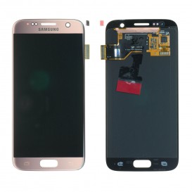 Ecran complet Rose (Officiel) - Galaxy S7