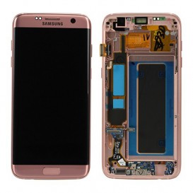 Ecran complet or rose (Officiel) - Galaxy S7 Edge